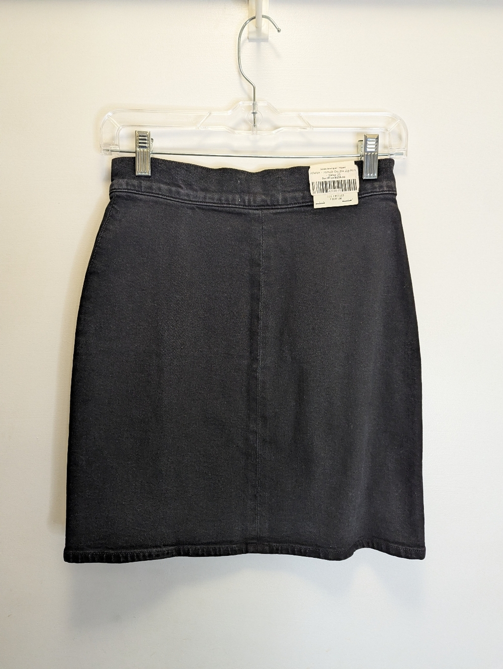 Agolde black double zip mini skirt sz25 - Picture 8 of 11